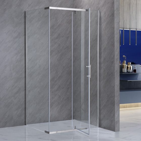 Galatro 80x100 cm aszimmetrikus zuhanykabin zuhanytálca nélkül