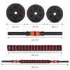 Állítható súlyzók 2x10 kg-os súlyzószett 20 kg-os rúd