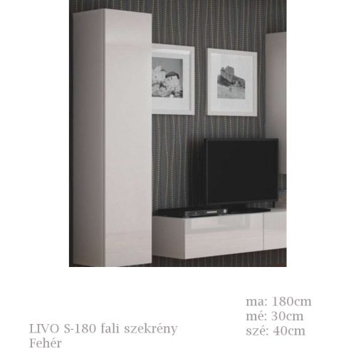 LIVO S-180 fali szekrény