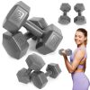 Hex súlyzó szett 2x5 kg szürke
