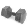 Hex súlyzó szett 2x5 kg szürke