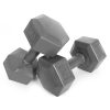 Hex súlyzó szett 2x5 kg szürke