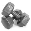 Hex súlyzó szett 2x5 kg szürke