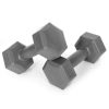 Hex súlyzó szett 2x1 kg szürke