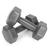 Hex súlyzó szett 2x1 kg szürke