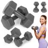 Hex súlyzó szett 2x2 kg szürke