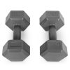 Hex súlyzó szett 2x2 kg szürke