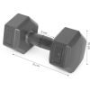 Hex súlyzó szett 2x2 kg szürke
