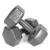 Hex súlyzó szett 2x3 kg szürke