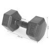Hex súlyzó szett 2x3 kg szürke