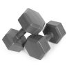 Hex súlyzó szett 2x4 kg szürke