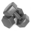 Hex súlyzó szett 2x4 kg szürke