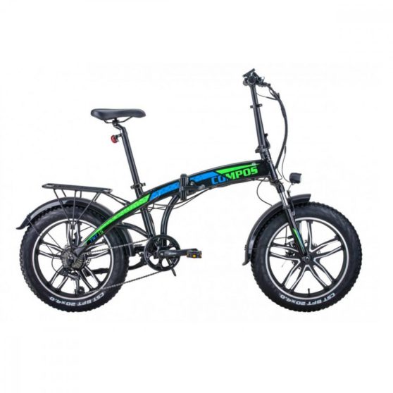 Hecht Compos XL elektromos kerékpár, összecsukható, fekete
