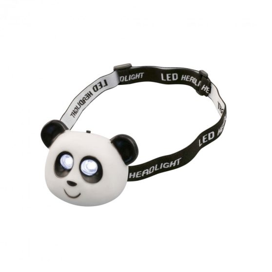 LED-es gyerekfejlámpa, panda