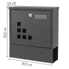 Fém postaláda kültérre