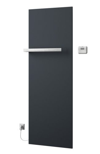 ELION elektromos fürdőszobai radiátor termosztáttal 606x1765mm 900W metál antracit