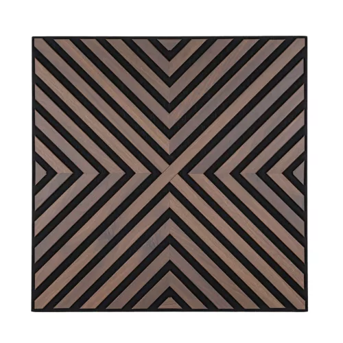 Akusztikus falpanel Deco IV dió hatású 60x60x1,8 cm