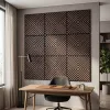 Akusztikus falpanel Deco IV dió hatású 60x60x1,8 cm