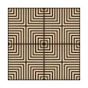 Akusztikus falpanel Deco V bambusz hatású 60x60x1,8 cm