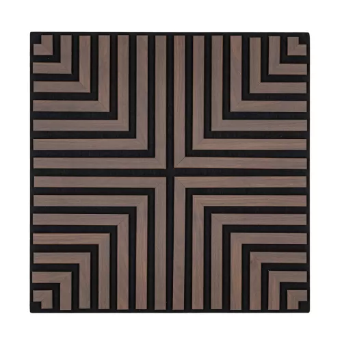 Akusztikus falpanel Deco V dió hatású 60x60x1,8 cm