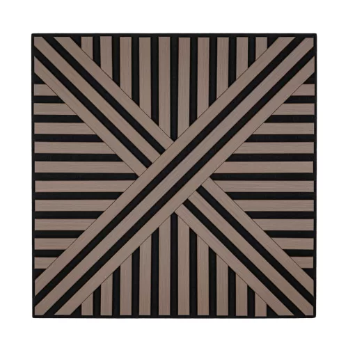 Akusztikus falpanel Deco VI olajos tölgy hatású 60x60x1,8 cm