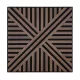 Akusztikus falpanel Deco VI dió hatású 60x60x1,8 cm