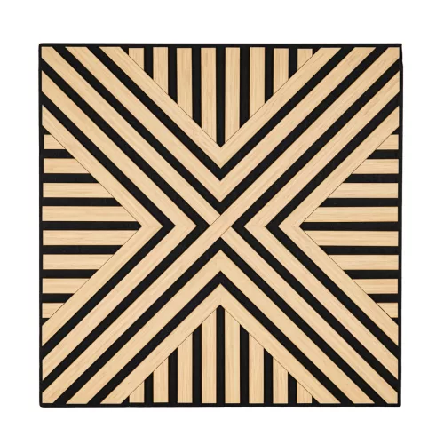 Akusztikus falpanel Deco VII bambusz hatású 60x60x1,8 cm