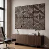 Akusztikus falpanel Deco VII olajos tölgy hatású 60x60x1,8 cm