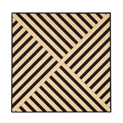 Akusztikus falpanel Deco VIII bambusz hatású 60x60x1,8 cm