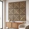 Akusztikus falpanel Deco VIII bambusz hatású 60x60x1,8 cm