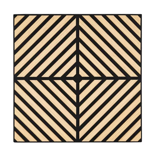 Akusztikus falpanel Deco IX bambusz hatású 60x60x1,8 cm
