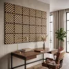 Akusztikus falpanel Deco IX bambusz hatású 60x60x1,8 cm