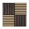 Akusztikus falpanel Deco X bambusz hatású 60x60x1,8 cm