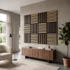 Akusztikus falpanel Deco X bambusz hatású 60x60x1,8 cm