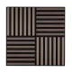 Akusztikus falpanel Deco X dió hatású 60x60x1,8 cm