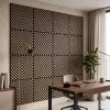 Akusztikus falpanel Deco XI olajos tölgy hatású 60x60x1,8 cm