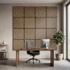 Akusztikus falpanel Deco III bambusz hatású 60x60x1,8 cm