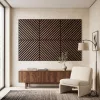 Akusztikus falpanel Deco III dió hatású 60x60x1,8 cm