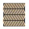 Akusztikus falpanel Deco XII bambusz hatású 60x60x1,8 cm