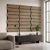 Akusztikus falpanel Deco XII bambusz hatású 60x60x1,8 cm