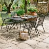 Melfi fém mesh kerti asztal 150x90x75 cm