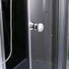 Karolino 90x90 cm Black mélytálcás zuhanykabin
