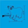 Akril jegesmedve, kültéri, 120 WH LED, 42 cm