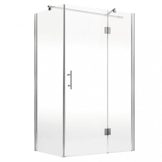 Abelia 80x100 cm aszimmetrikus zuhanykabin zuhanytálca nélkül