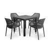 Palma 4+1 kerti bútor garnitúra szett grafit