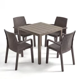 Revio 4+1 kerti bútor garnitúra szett cappuccino