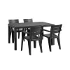 Iza 4+1 kerti bútor garnitúra szett grafit