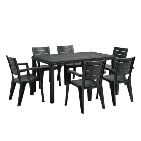 Iza 6+1 kerti bútor garnitúra szett grafit