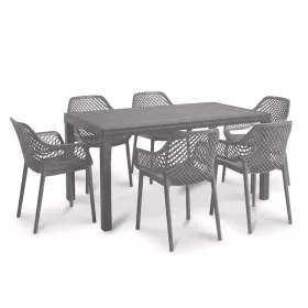 Livo 6+1 kerti bútor garnitúra szett cappuccino