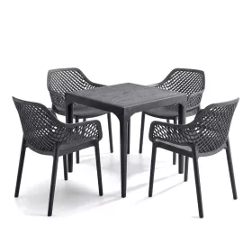 Avalon 4+1 kerti bútor garnitúra szett grafit